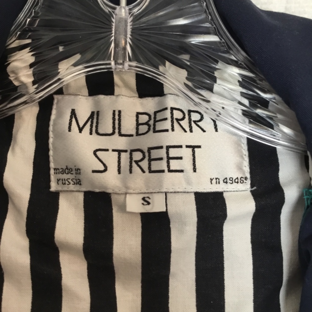 Mulberry Street Ladies Windbreaker Green/ Blue Size S - Picture 3 of 5